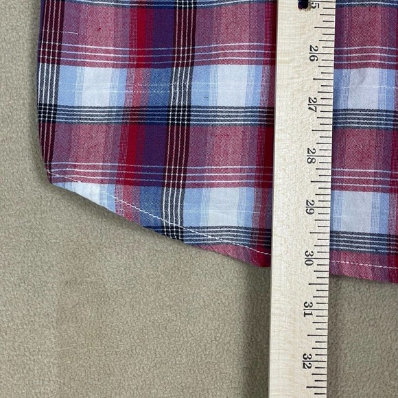 Cody James Button Up Shirt Adult L‎ Red White Casual Western Pearl Snap Mens - Picture 6 of 9